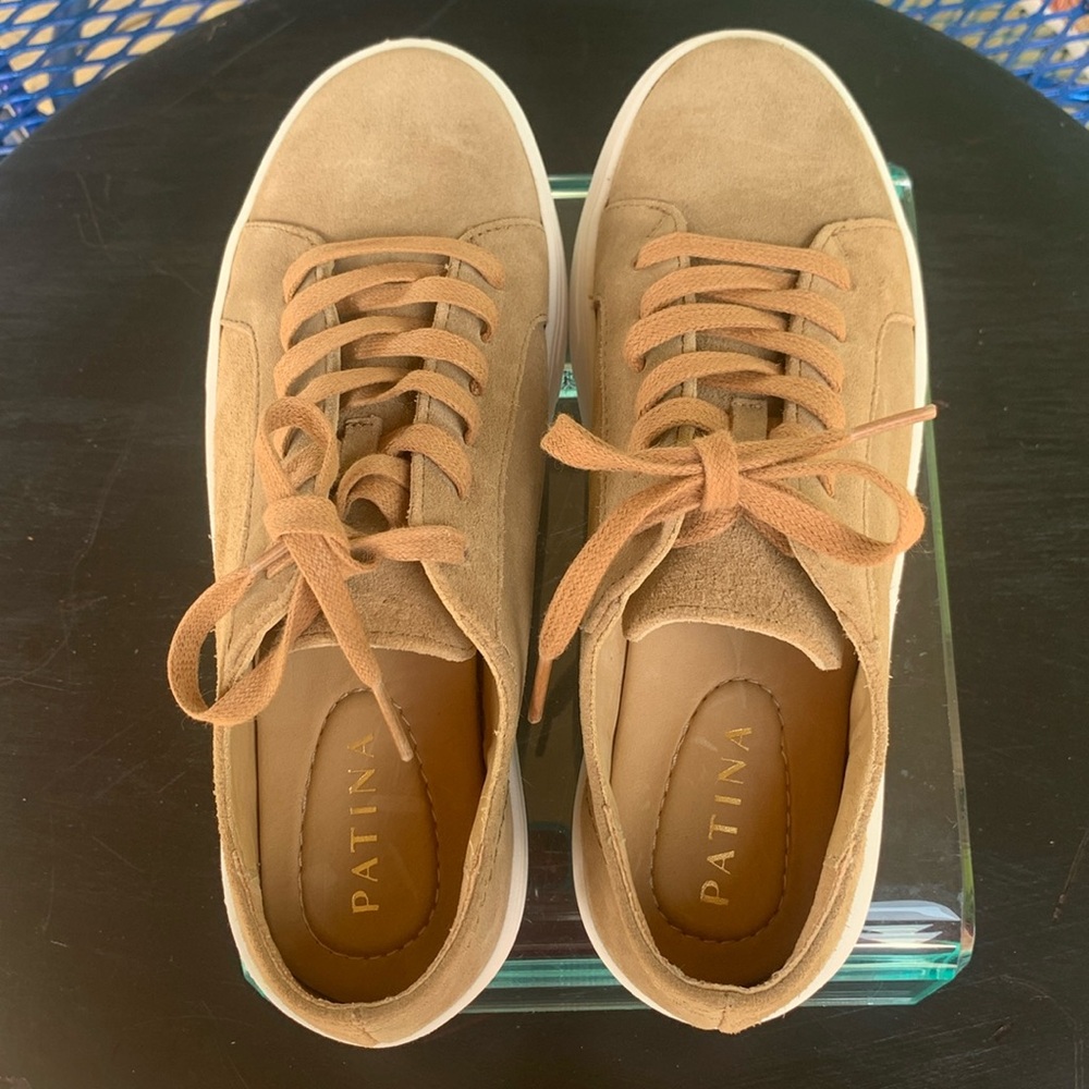 Patina Suede & Leather Sneakers